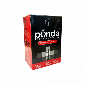 Кокосовый уголь для кальяна Panda Black (1 кг, 72 шт, р25)
