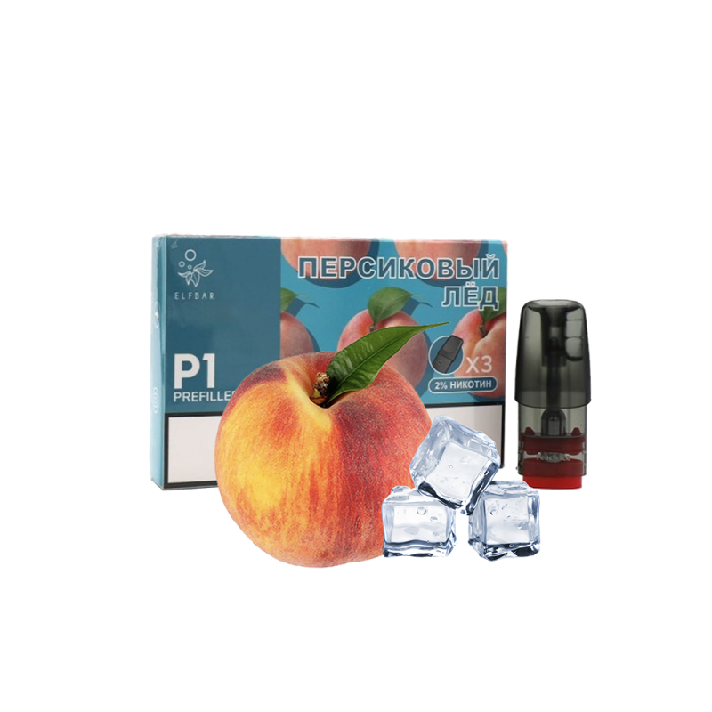 Картридж Elf Bar P1 Peach Ice (Персик Лёд)
