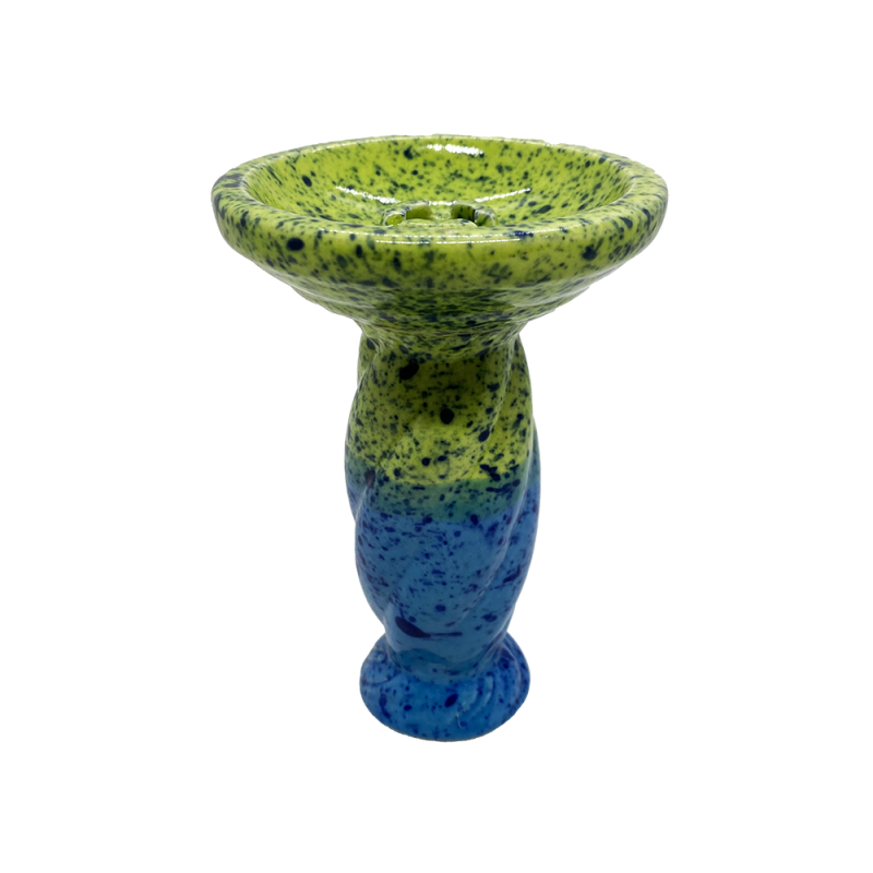 Глиняная чаша GrynBowls Spawn Light Blue Yellow (синий с жёлтым)