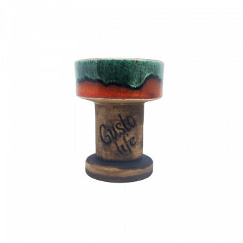 Глиняная чаша Gusto Bowls Rook Green Orange (Зелёный Оранжевый)