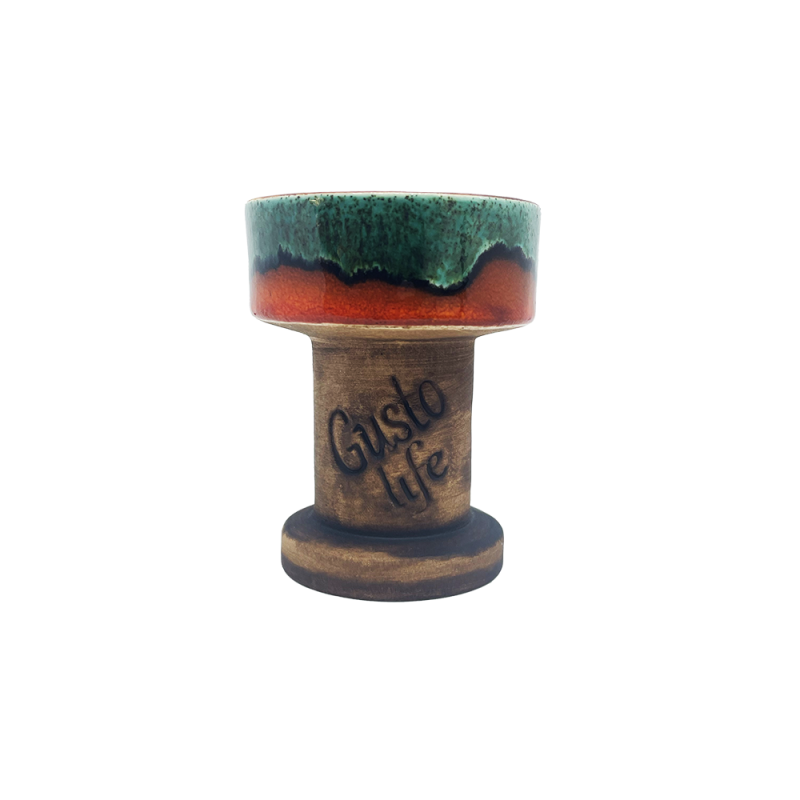 Глиняная чаша Gusto Bowls Rook Green Orange (Зелёный Оранжевый)