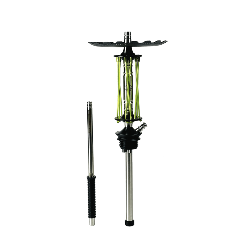 Кальян Trumpet Hookah Rider Green Neon (зелёный, базовый комплект)