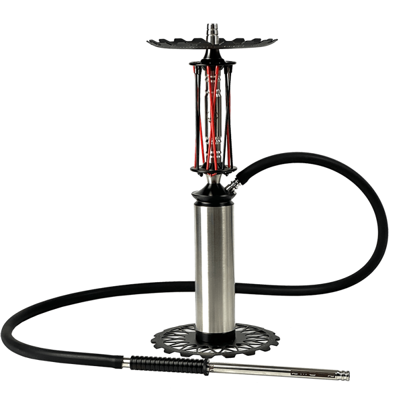 Кальян Trumpet Hookah Rider Still Revolution (чёрно-красный, полный комплект)
