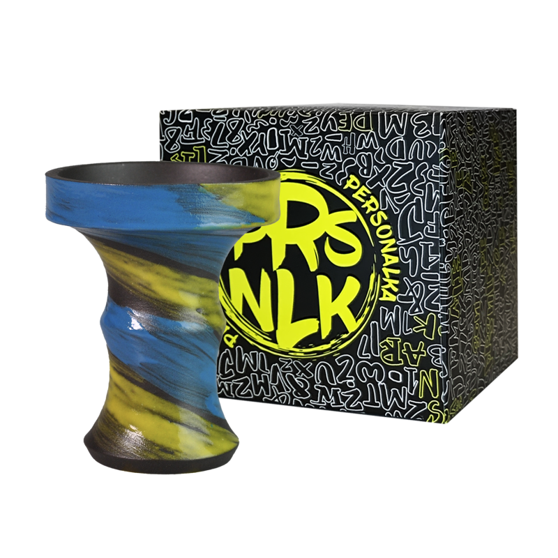 Глиняная чаша Personalka Bowl Blue Yellow