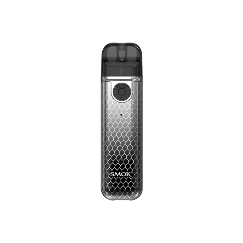 Smok Novo 4 Mini 900 Silver Black Cobra (Серебристо-Чёрный, с картриджем) Многоразовый POD