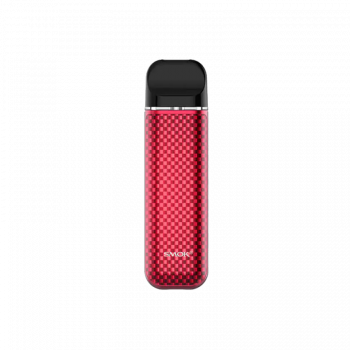 Smok Novo 3 800 Red Carbon Fiber (Красный карбон, с картриджем) Многоразовый POD