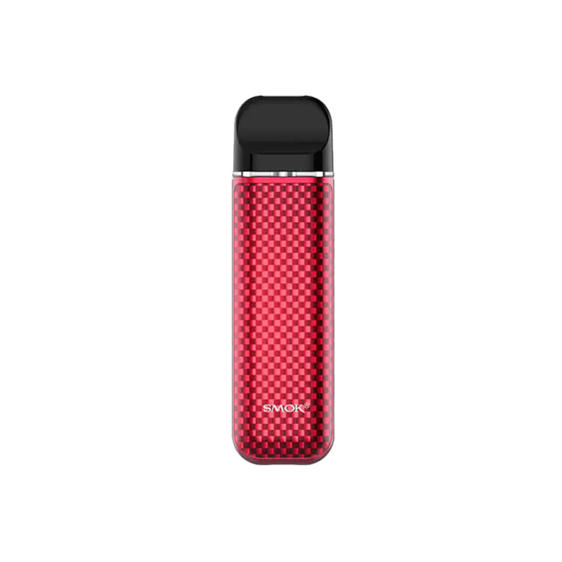 Smok Novo 3 800 Red Carbon Fiber (Красный карбон, с картриджем) Многоразовый POD