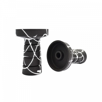 Глиняная чаша Gusto Bowls Harmony Black Glaze White (белая поливка)