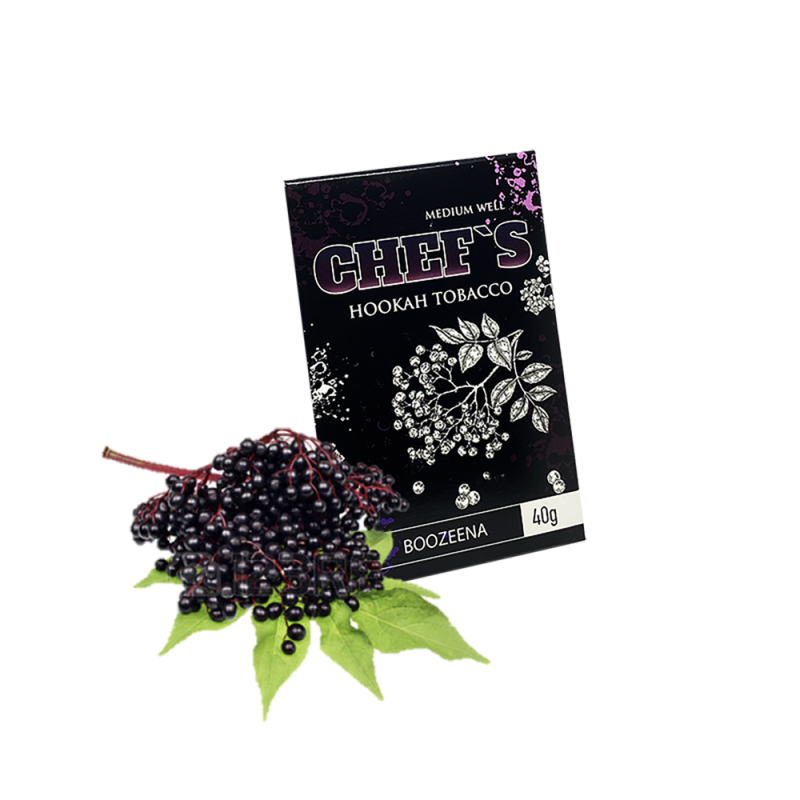 Табак Chefs Boozeena (вкус ягод и цветов бузины, 40 г)