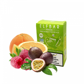 Elf Bar Pi9000 Raspberry passion fruit orange (Малина Маракуйя Апельсин) Одноразовый POD