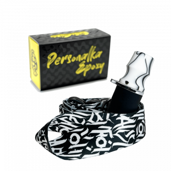 Персональный мундштук Personalka Epoxy Onyx (Белый, Чёрный)