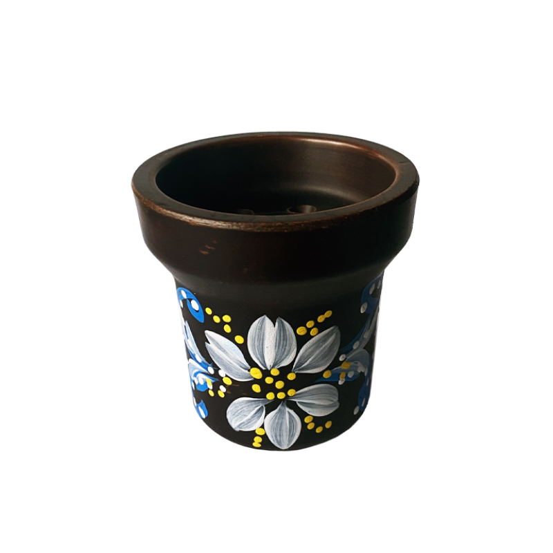 Глиняная чаша GrynBowls Accent Ornament Blue (Синий орнамент)