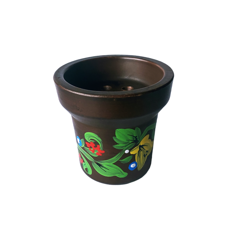 Глиняная чаша GrynBowls Accent Ornament Green (Зелёный орнамент)