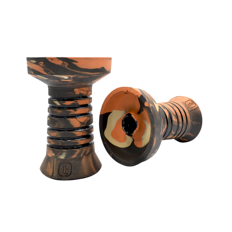 Глиняная чаша Lavart Caldera Bryce (оранжевый с белым)