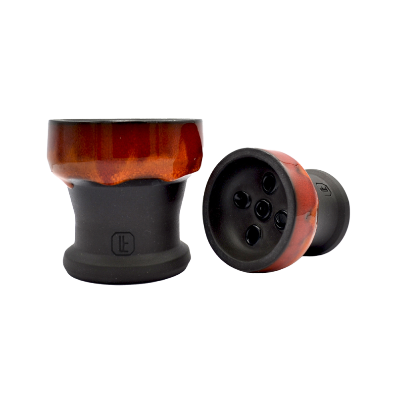 Глиняная чаша Lavart Nedra Flame (оранжевый с красным)