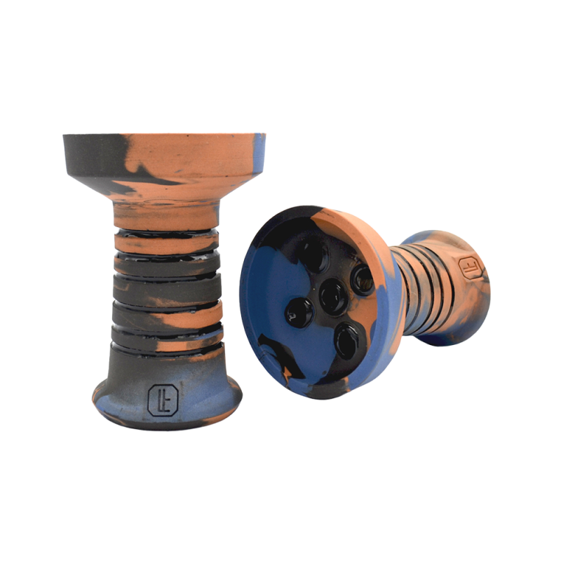 Глиняная чаша Lavart Spectra Oranight (оранжевый с синим)