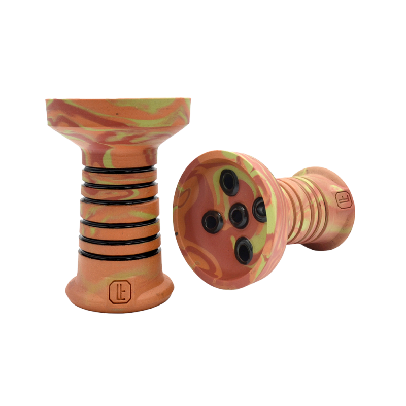 Глиняная чаша Lavart Spectra Sunset (оранжевый с красным и жёлтым)