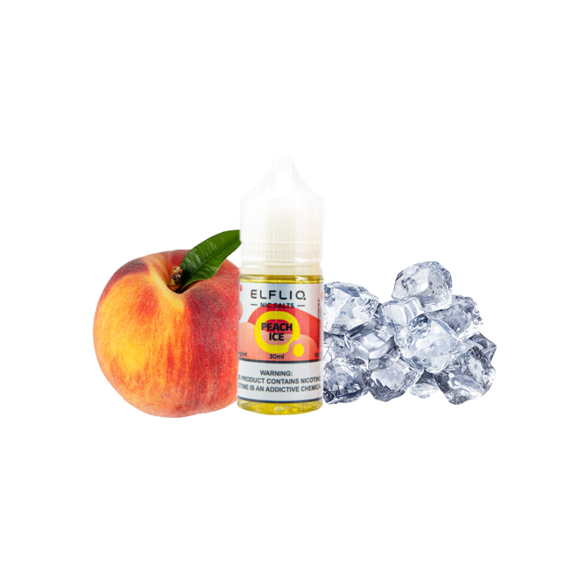 Жидкость Elfliq Peach ice (Персик Лёд, 50 мг, 30 мл)