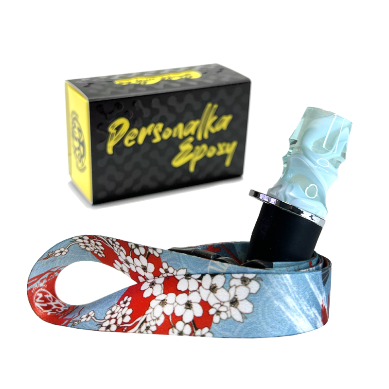 Персональный мундштук Personalka Epoxy Sakura (Бирюзовый)