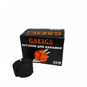 Ореховый уголь для кальяна Gresco Kaloud (0,5 кг, 36 шт, сегмент)