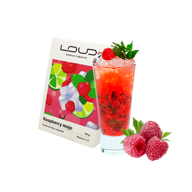 Табак Loud Light Raspberry mojo (Малиновый Мохито, 50 г)