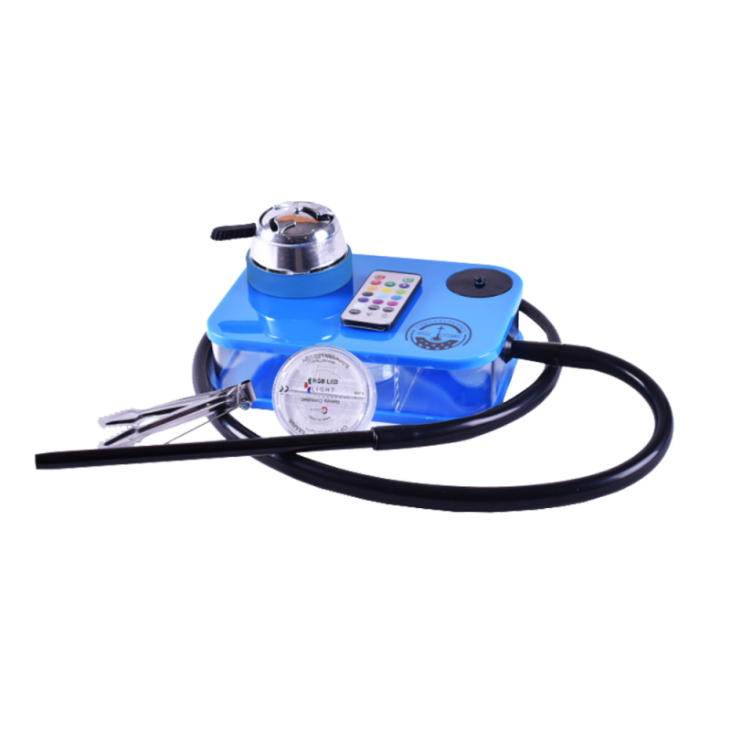 Кальян Yahya Capsule Blue (синий, полный комплект)