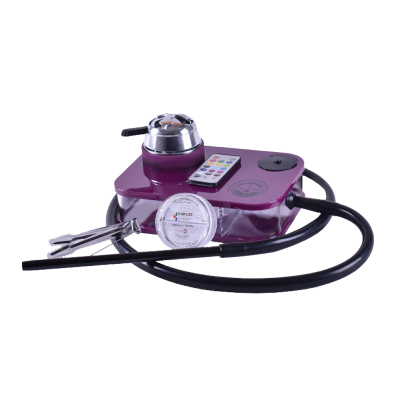 Кальян Yahya Capsule Violet (фиолетовый, полный комплект)