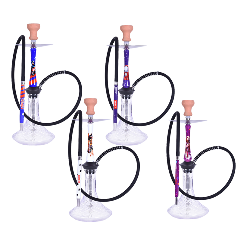 Кальян Yahya Union WALL-E (фиолетовый, полный комплект)