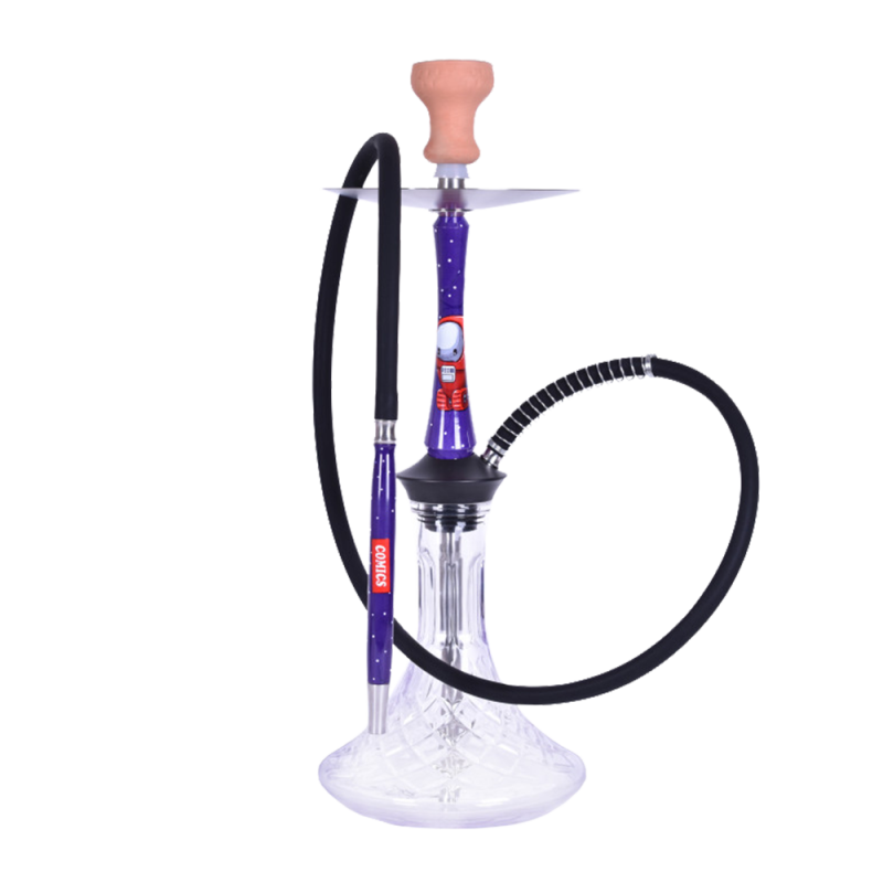 Кальян Yahya Union WALL-E (фиолетовый, полный комплект)