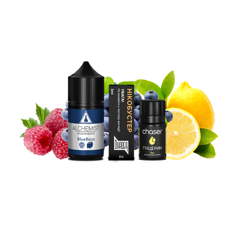 Набор для самозамеса Alchemist Salt BlueRazz (БлюРазз, 50 мг, 30 мл)