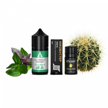 Набор для самозамеса Alchemist Salt Cactus&Basil (Кактус Базилик, 50 мг, 30 мл)