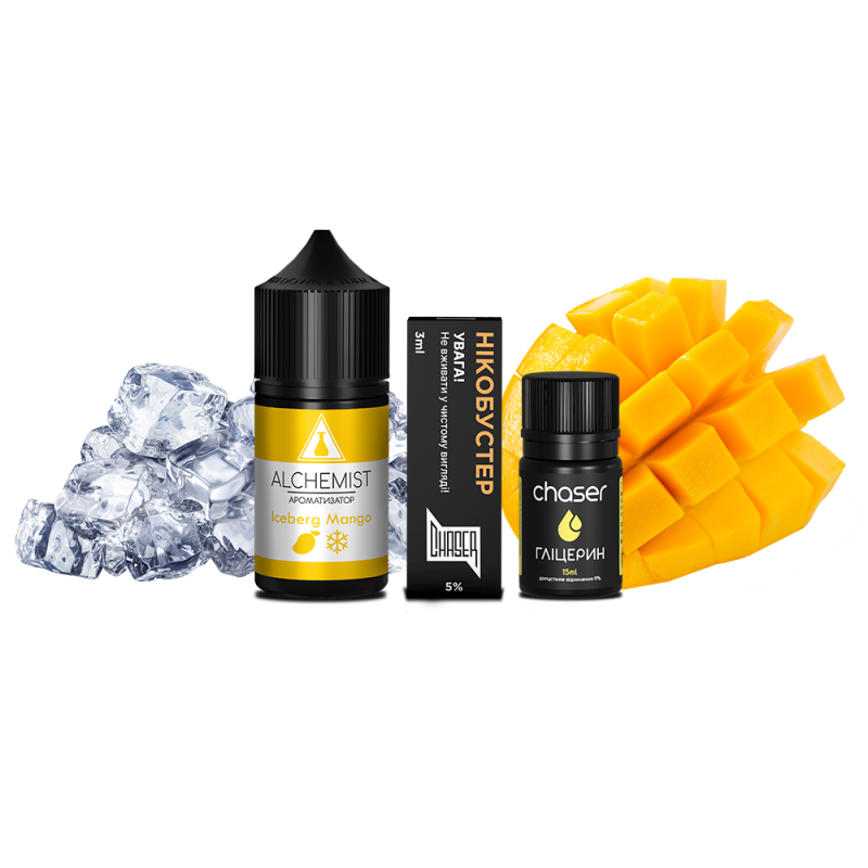 Набор для самозамеса Alchemist Salt Iceberg Mango (Манго Лёд, 50 мг, 30 мл)