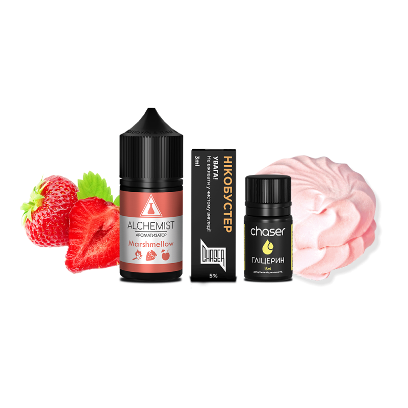 Набор для самозамеса Alchemist Salt Marshmellow (Маршмеллоу, 50 мг, 30 мл)