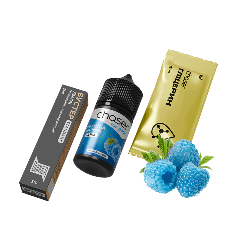 Набор для самозамеса Chaser Blue Raspberry Ultra (Голубая Малина, 50 мг, 30 мл)