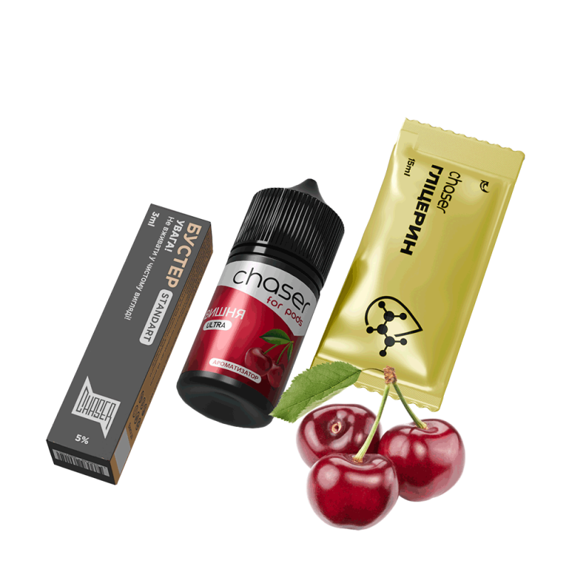 Набор для самозамеса Chaser Cherry Ultra (Вишня, 50 мг, 30 мл)
