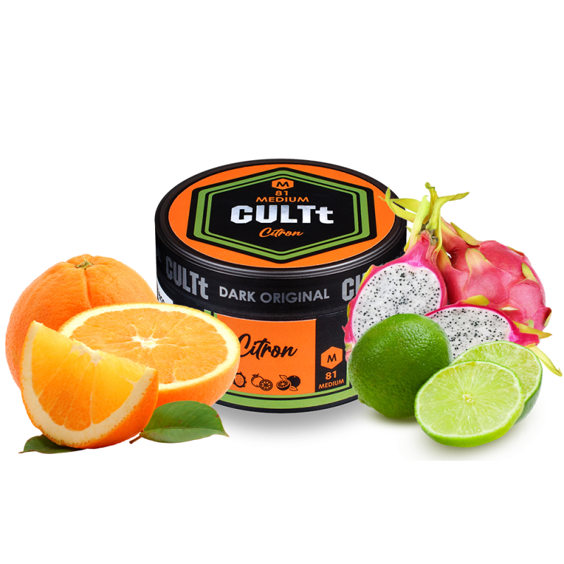 Табак CULTt Medium M81 Citron (Питая Лайм Апельсин, 100 г)