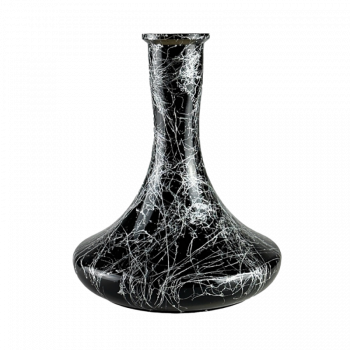 Колба для кальяна Craft Silver Splash (Чёрный, серебристые разводы) 