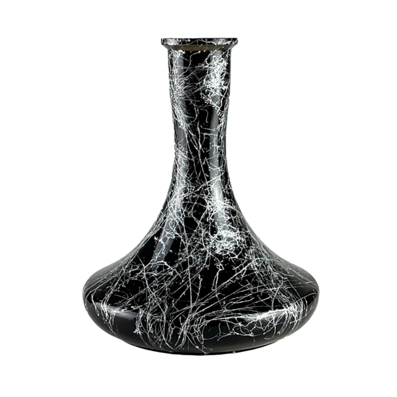 Колба для кальяна Craft Silver Splash (Чёрный, серебристые разводы) 