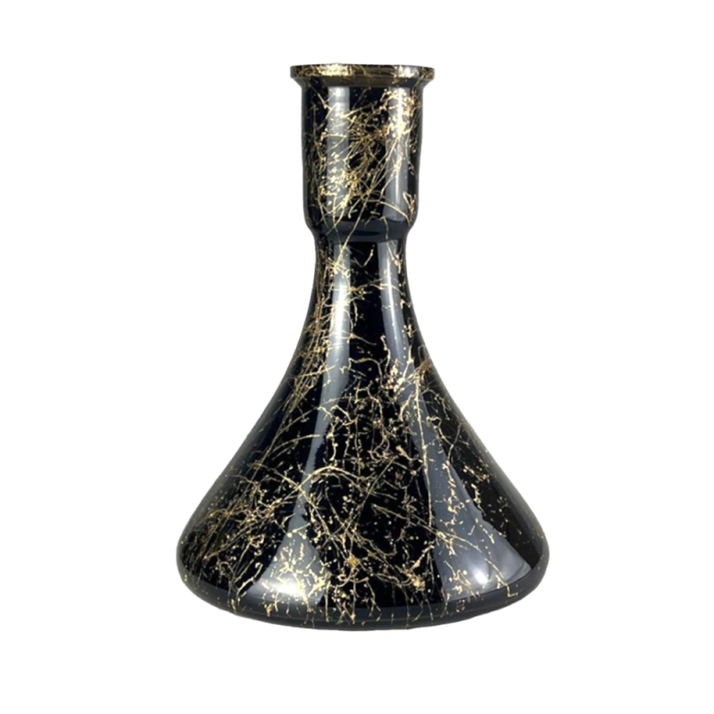 Колба для кальяна Candy Loop Gold Splash (Чёрный, золотистые разводы) 