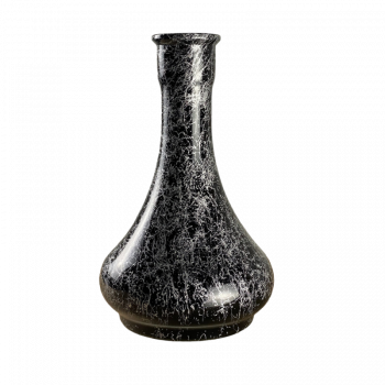Колба для кальяна Drop Silver Splash (Чёрный, серебристые разводы) 