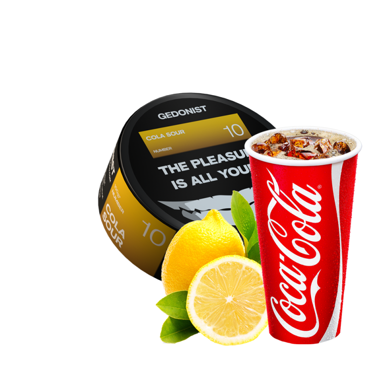 Табак Gedonist №10 Cola sour (Кола Лимон, 100 г)