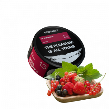 Табак Gedonist №13 Nice berry's (Ягодный Микс, 100 г)