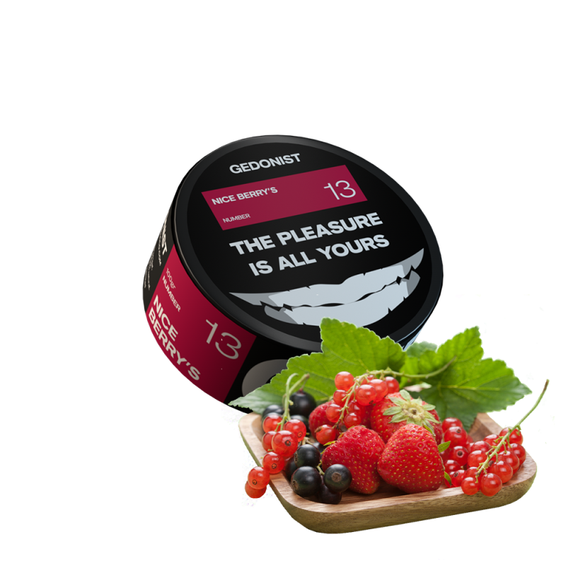 Табак Gedonist №13 Nice berry's (Ягодный Микс, 100 г)