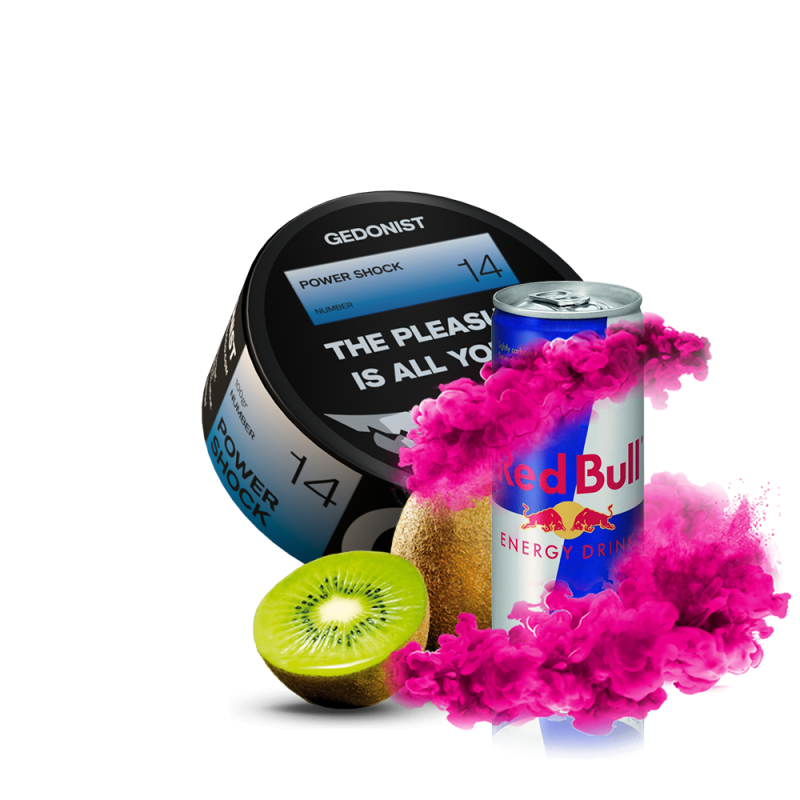 Табак Gedonist №14 Power shock (Энергетик Киви, 100 г)