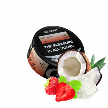 Табак Gedonist №15 Sexy Coco (Кокос Крем Клубника, 100 г)