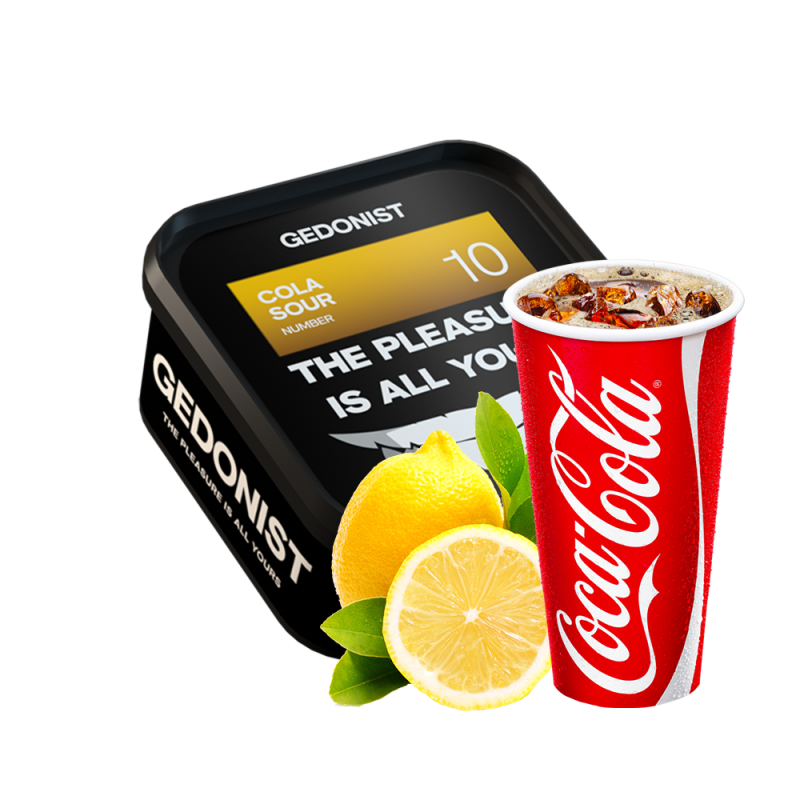 Табак Gedonist №10 Cola sour (Кола Лимон, 200 г)