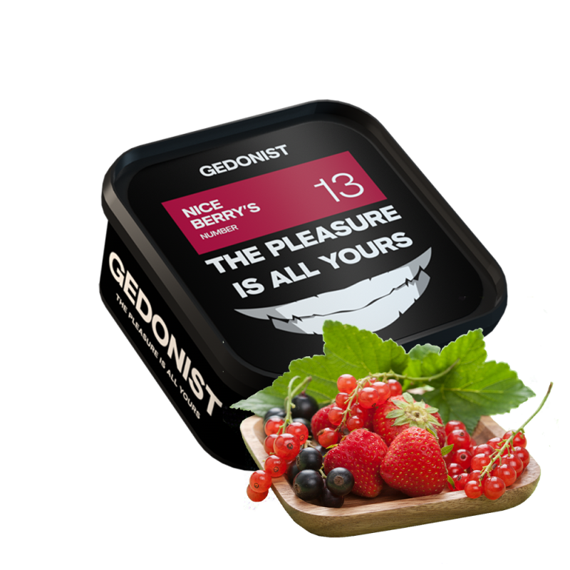 Табак Gedonist №13 Nice berry's (Ягодный Микс, 200 г)