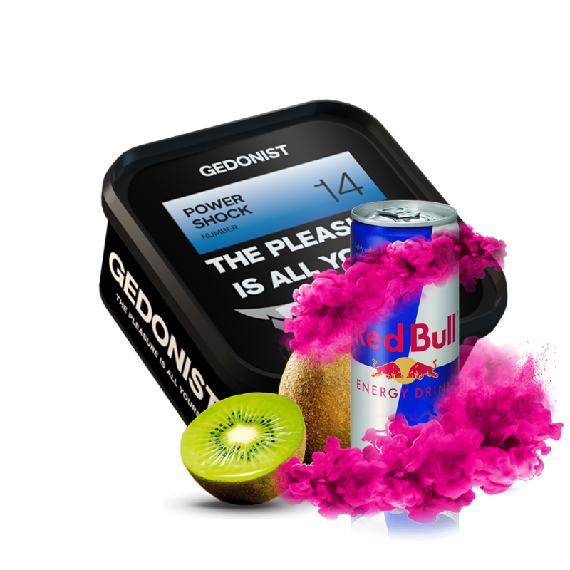 Табак Gedonist №14 Power shock (Энергетик Киви, 200 г)