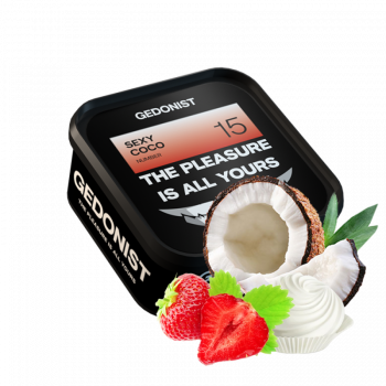 Табак Gedonist №15 Sexy Coco (Кокос Крем Клубника, 200 г)