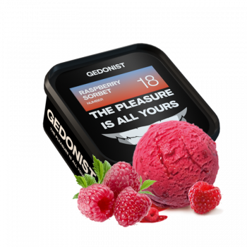 Табак Gedonist №18 Raspberry sorbet (Малиновый Сорбет, 200 г)